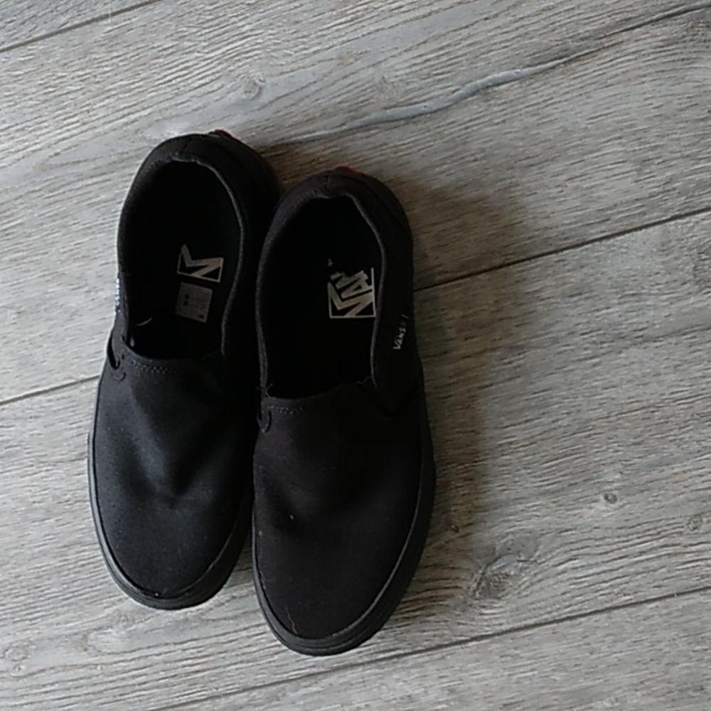 Black slip on vans